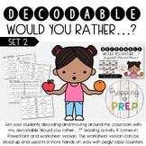 Decodable Would you rather...? Set 2 (Floss, Digraphs and 