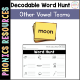 Decodable Write the Room Word Hunt: Other Vowel Teams