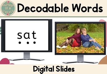 Preview of Blending decodable words daily - Digital resource slides - Jolly Phonics aligned