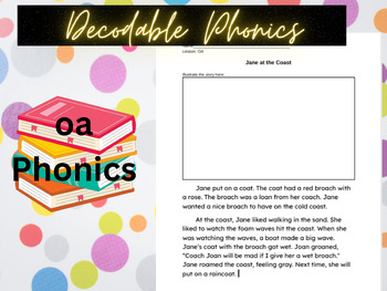 Preview of Decodable oa Phonics Passage