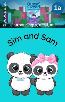 Preview of Decodable Phonics 1a: Sim and Sam