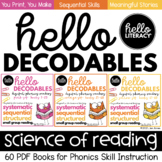 Hello Decodables BUNDLE Pink, Orange & Yellow PDF Books fo