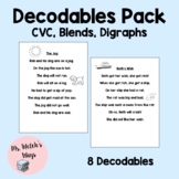 Decodables Pack- CVC, Blends, and Digraphs