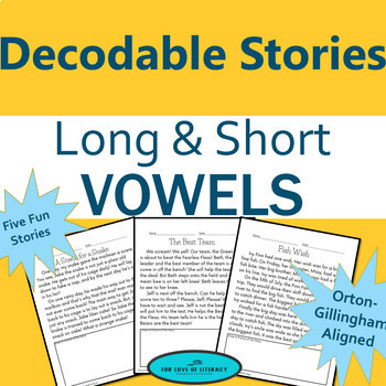 Preview of Decodables | Science of Reading Phonics-based | Short & Long Vowels