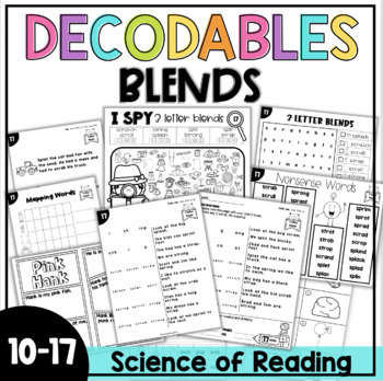 Preview of Decodables and Centers | BLENDS | Science of Reading