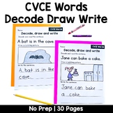 Decode Draw Write CVCE Words Center | No Prep