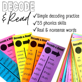 Decode & Read Practice!  53 Phonics Word Lists to Promote 