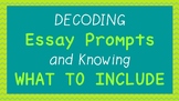 Decode/Unpack LEAP Essay Prompts... and Know WHAT to Write!