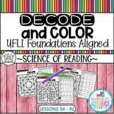 Decode and Color ~ UFLI Foundations Aligned | Lessons 54 - 92