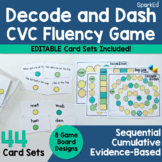 Decode and Dash l CVC Phonics Fluency Board Game l Structu