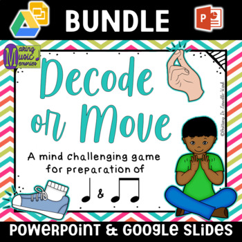 Preview of Decode or Move - CS Unit 1 CS Decode Familiar - Interactive Game (BUNDLE)