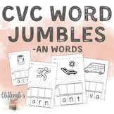 Decoding CVC Word Jumbles Package 1 -an words