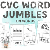 Decoding CVC Word Jumbles Package 4 -EN Word Families