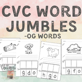 Decoding CVC Word Jumbles Package 8 -OG Word Families