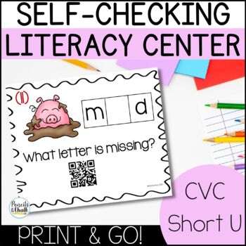 Preview of Spelling CVC Words Activities for Short U Words | Science of Reading Aligned