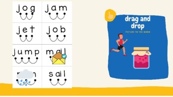 Preview of Decoding CVC pattern words: Phonics Drag and Drop