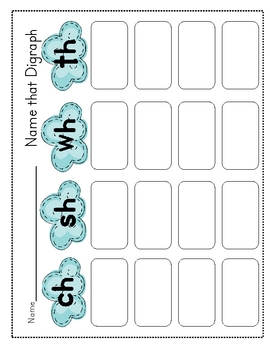 Decoding Digraphs ch, sh, th and wh by Katie Clodfelder | TpT