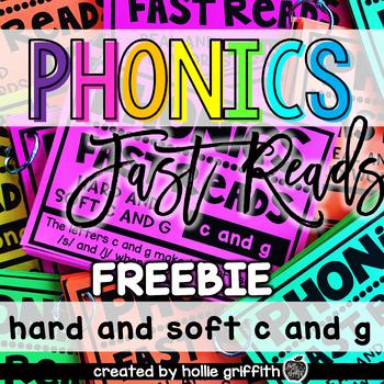 Preview of Hard and Soft C and G Decoding Drills | Phonics Fast Reads | Nonsense Words FREE