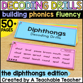 Diphthongs Decoding Fluency Drills - Nonsense Words Practi