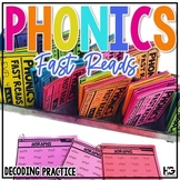 Phonics Fast Reads Decoding Drills | Real and Nonsense Wor