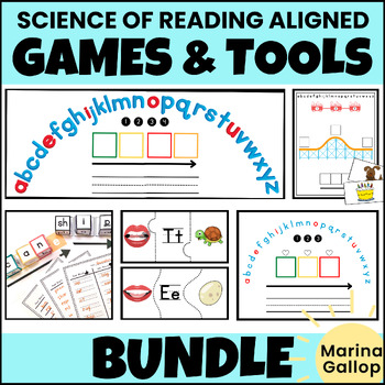 Preview of Hands-On Science of Reading Centers & Tools - Decoding Games & Word Mapping Mats