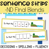 Decodable Sentences for Ending -ND Blends | Final Consonan