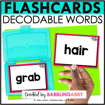 Preview of CVC CVCe Decodable Flashcards Task Cards Science of Reading Activities 1st Grade