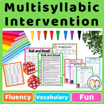 Preview of Multisyllabic Word Lists and Multisyllabic Games | Year-Long Decoding Bundle