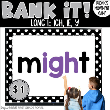 Preview of LONG I Vowel Teams IE & IGH & Y Decoding Phonics Bank It Digital Game