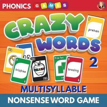 Preview of Decoding Multisyllable Nonsense Words Phonics Game