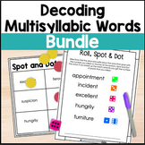 Decoding Multisyllabic Words Activities Bundle - Words wit