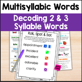 Decoding Multisyllabic Words Activities - Words with 2 and