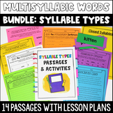 Decoding Multisyllabic Words - Passages with Lessons: Syll