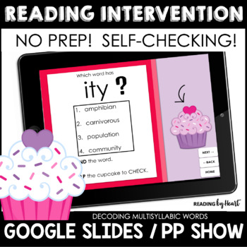 Preview of Decoding Multisyllabic WORD WORK NO PREP SELF-CHECKING READING INTERVENTION