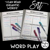 Decoding Multisyllabic Words SORT COLLECTED WORDS