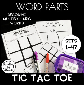 Preview of Decoding Multisyllabic Words TIC TAC TOE WORD PARTS MORPHEMES INTERVENTION