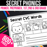 Decoding Phonics Word Search CVC CVCe Blends Sight Word Bl