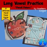 Decoding Practice: Long Vowels - with Pencil Pokers
