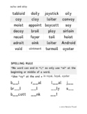 OI/OY {Dipthongs} Decoding & Spelling Practice