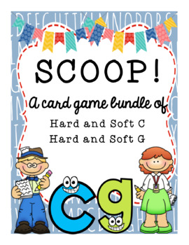 Preview of Decoding Reading Card Game Bundle - Hard and Soft C and G
