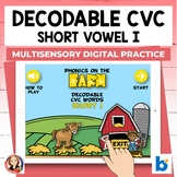 Decoding Short Vowel i CVC Words Digital Activity