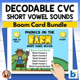 Decoding Short Vowels CVC Words Digital Bundle