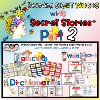 Preview of Decoding Sight Words with Phonics Secrets for Reading - Pt 2 | Secret Stories® ´