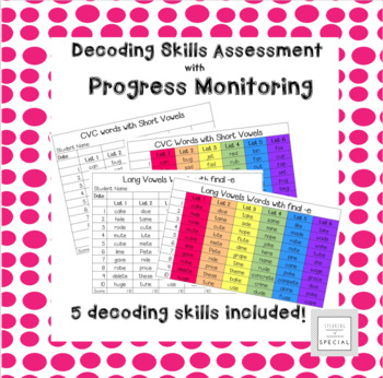 Preview of Decoding Skills Progress Monitoring