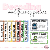 Decoding and Fluency Reading Strategy Posters - I can statements
