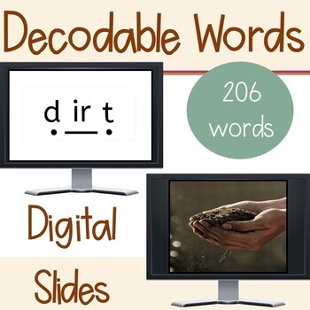 Preview of Blending decodable words - Year long phonics digital resource slides