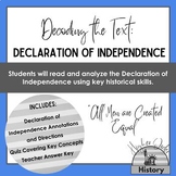 Decoding the Text: Declaration of Independence