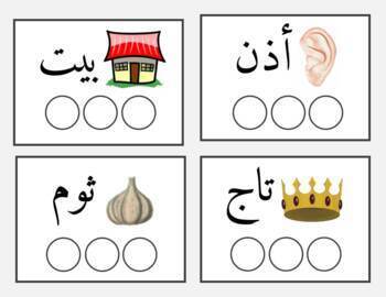 Preview of Decoding the letters of the Arabic words - FlashCards