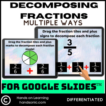 Preview of Decompose Fractions for Google Slides