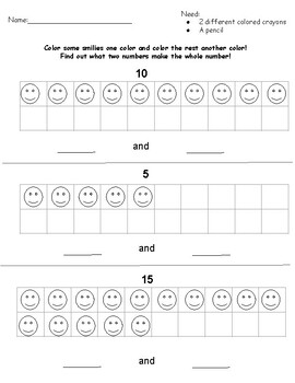 Decompose Numbers using 10 frames by Nicole Childs | TPT